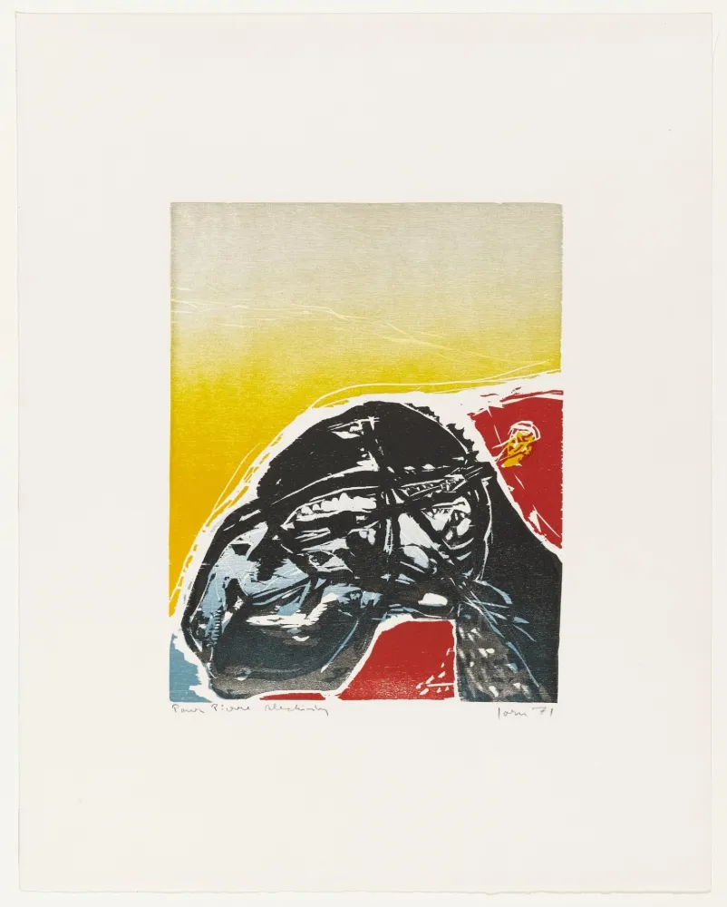 Xilogravura Jorn - Disarming Armor