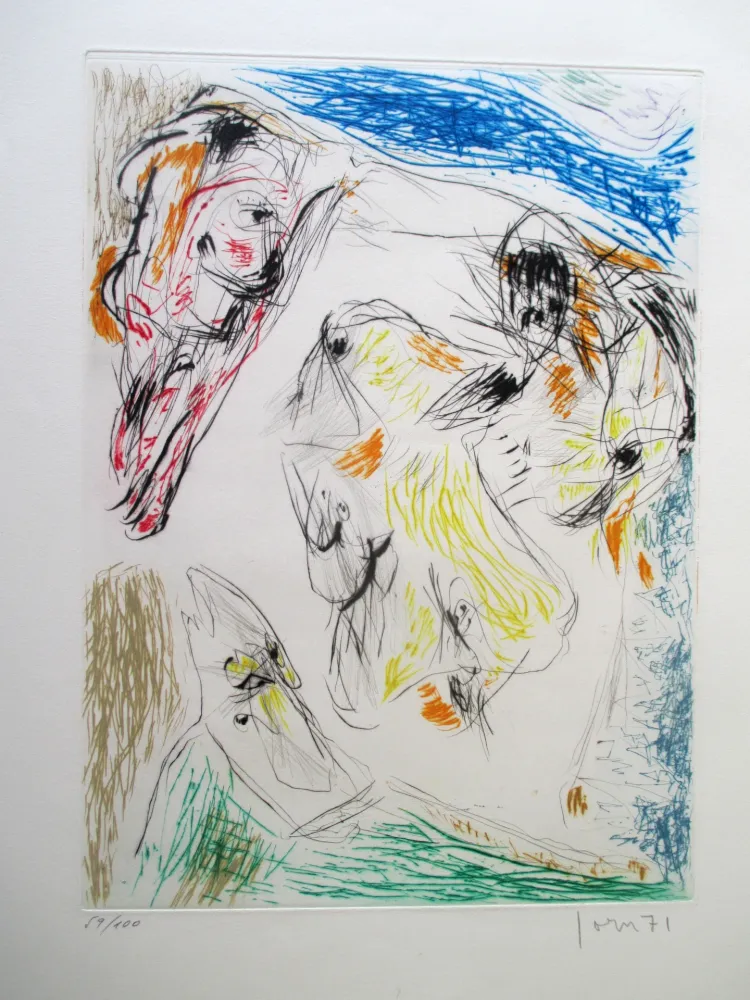 Gravura Jorn - Euclide coincé