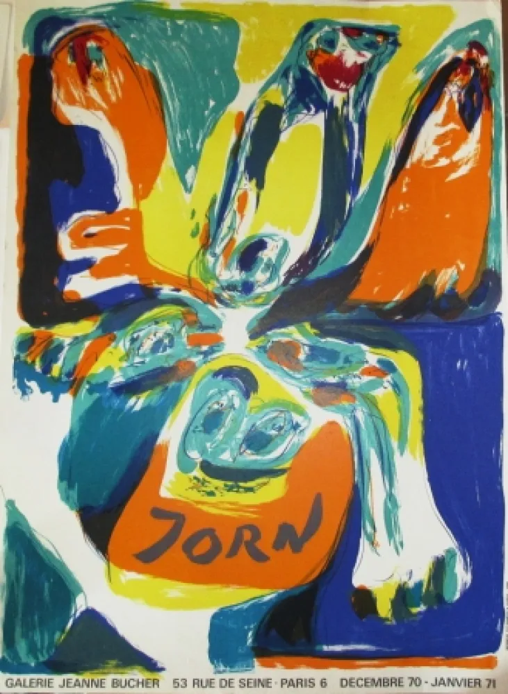 Cartaz Jorn - Exposition Galerie Jeanne Bucher 70-71