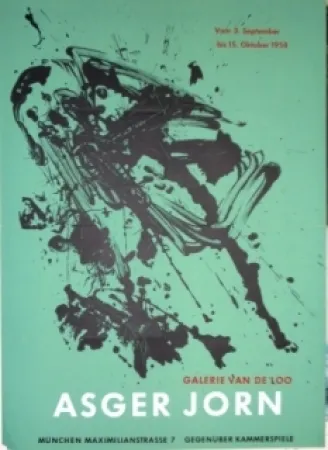 Litografia Jorn - Exposition Galerie VAN DE LOO 