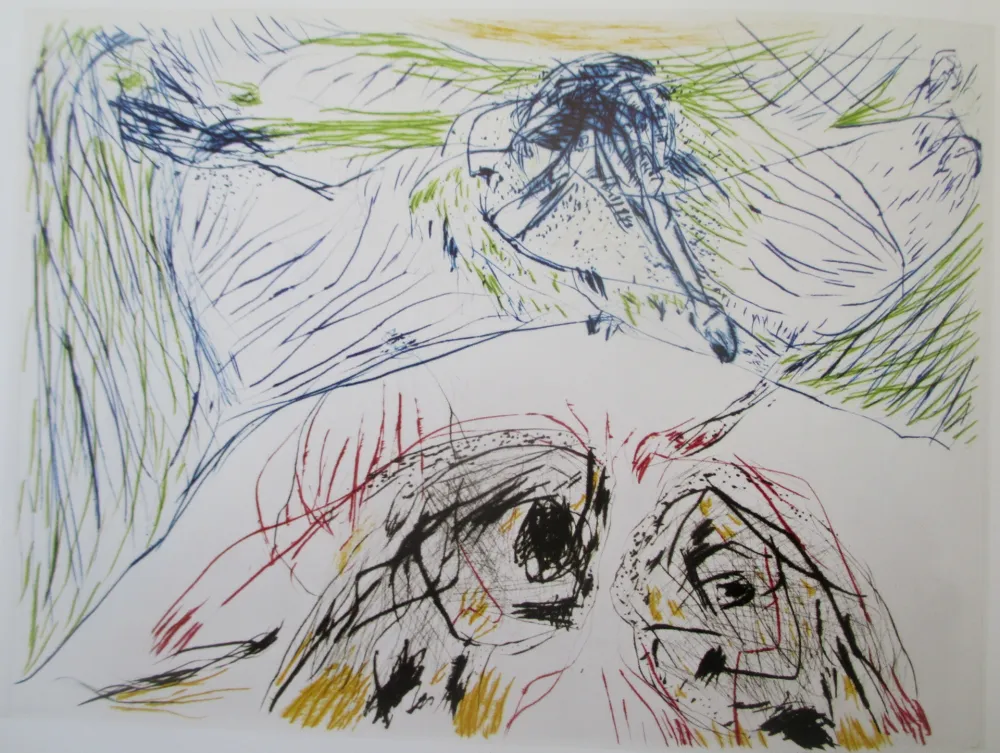 Gravura Jorn - Hibou Sortilege