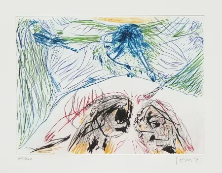 Água-Forte E Água-Tinta Jorn - Hibou sortilège