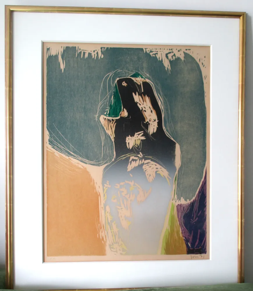 Xilogravura Jorn - Le futur du passé