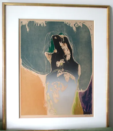 Xilogravura Jorn - Le futur du passé