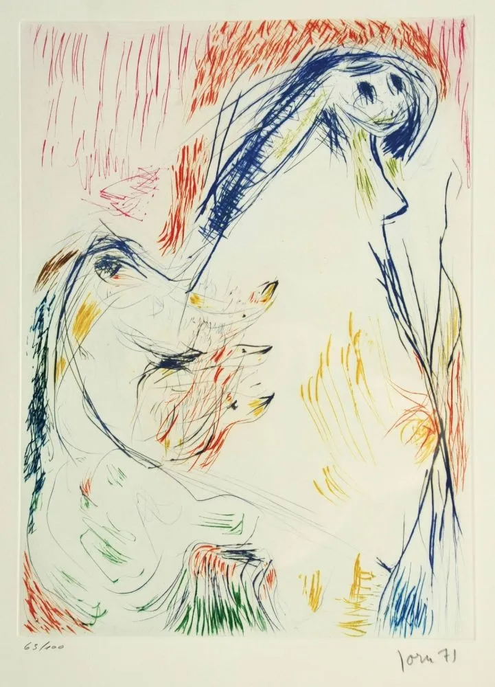 Água-Forte Jorn - Proposition enceinte