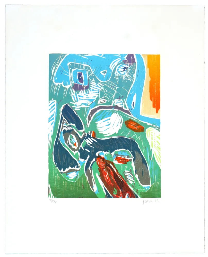 Xilogravura Jorn - Strabisme pastoral