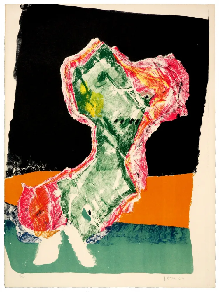 Litografia Jorn - Sur le Pont d'Or