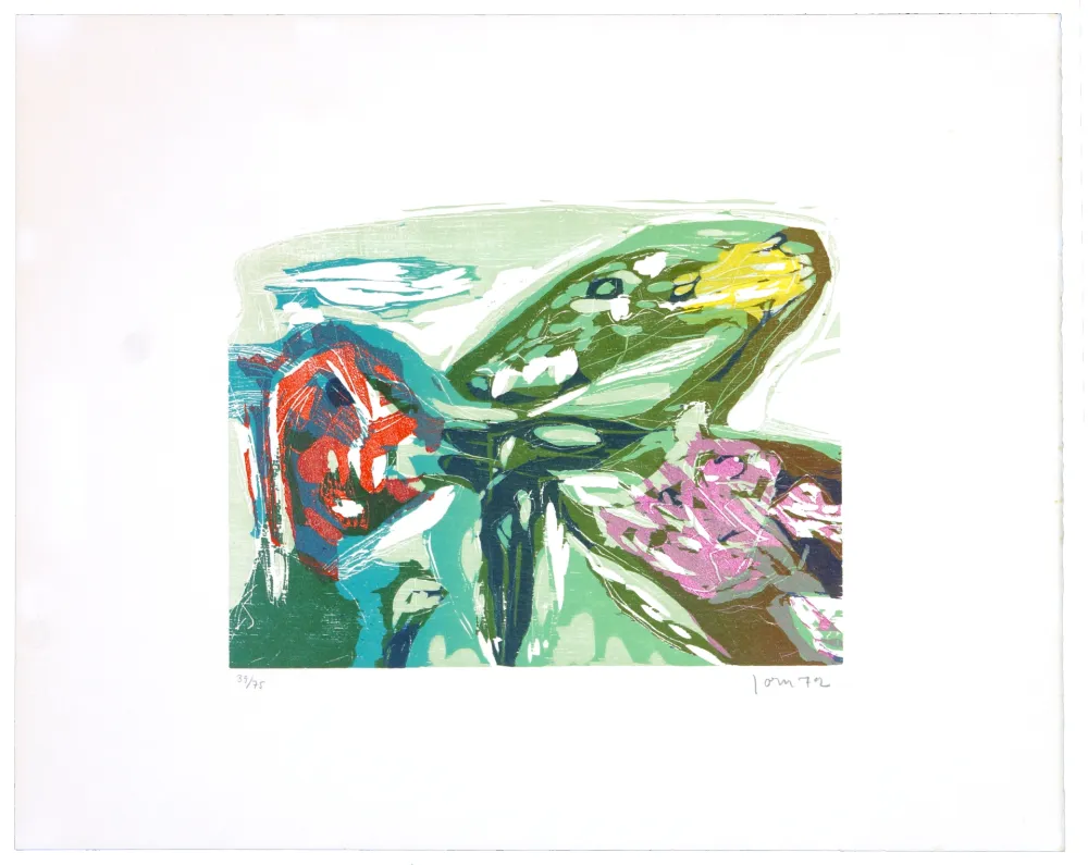 Xilogravura Jorn - Survol du plaisir 