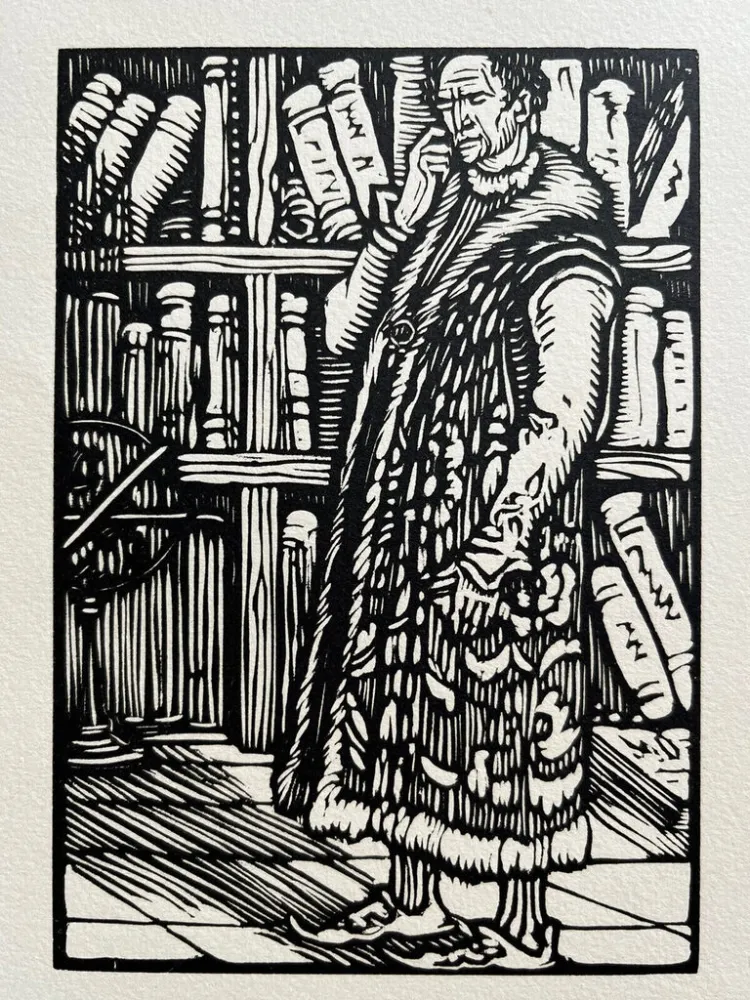 Xilogravura Jou - Le Carton aux Estampes