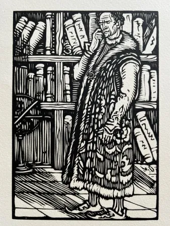 Xilogravura Jou - Le Carton aux Estampes