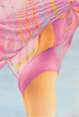 Litografia Kacere - PURPLE SWIMMER (OLYMPICS OF BARCELONA)