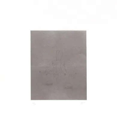 Gravura Kaga - Four sleepers with monkeys