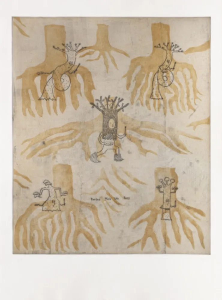 Gravura Kaga - Painters think like trees