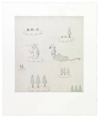 Gravura Kaga - This way cat leads Robert