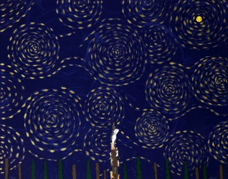 Litografia Kaga - Usacchi - FULL MOON