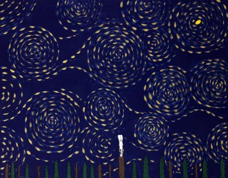 Litografia Kaga -  Usacchi-Half moon