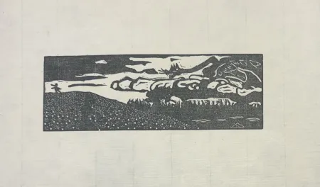 Xilogravura Kandinsky - Der Drache (the dragon)
