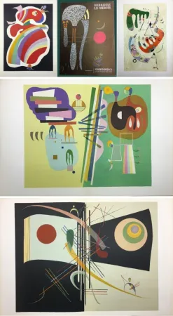 Livro Ilustrado Kandinsky - Derrière le Miroir n° 179 : KANDINSKY, Période Parisienne (1934-1944) avec 5 lithographies en couleurs.