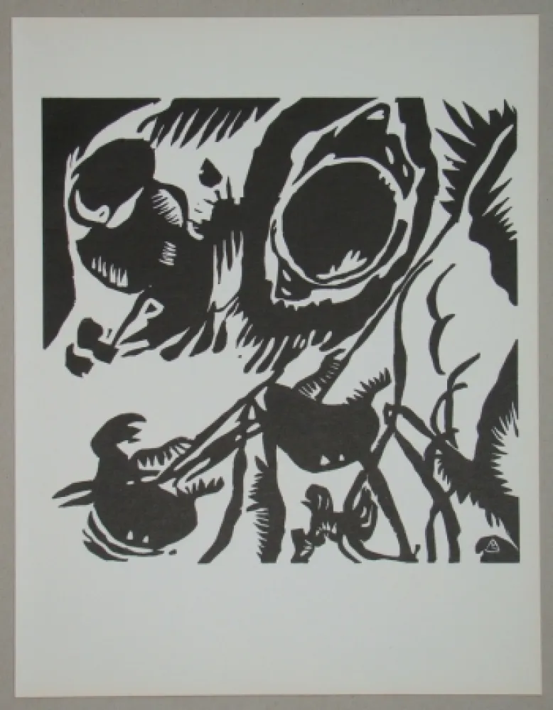 Xilogravura Kandinsky - Garten der Liebe