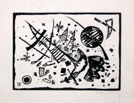 Xilogravura Kandinsky - Holzschnitt für die Ganymed-Mappe (from Der Dritten Ganymed-Mappe)