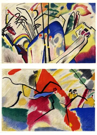 Livro Ilustrado Kandinsky - KANDINSKY. Période dramatique 1910-1920. Juillet 1955. DERRIÈRE LE MIROIR N° 77-78.
