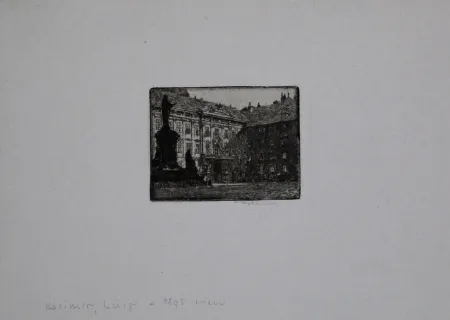 Gravura Kasimir - Amalienhof (Hofburg), Vienna