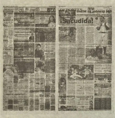 Litografia Kassay - Untitled 3/8 (La Opinión)