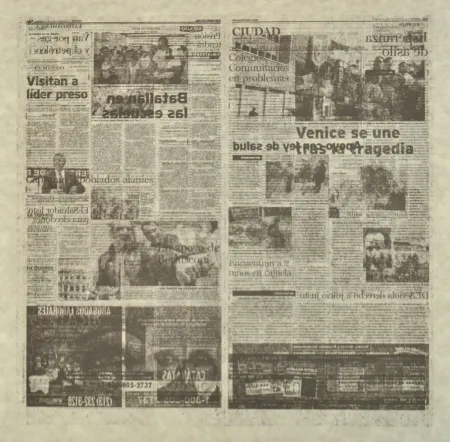 Litografia Kassay - Untitled 5/8 (La Opinión)