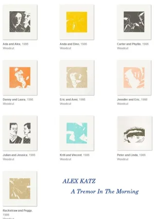 Xilogravura Katz - A Tremor In The Morning