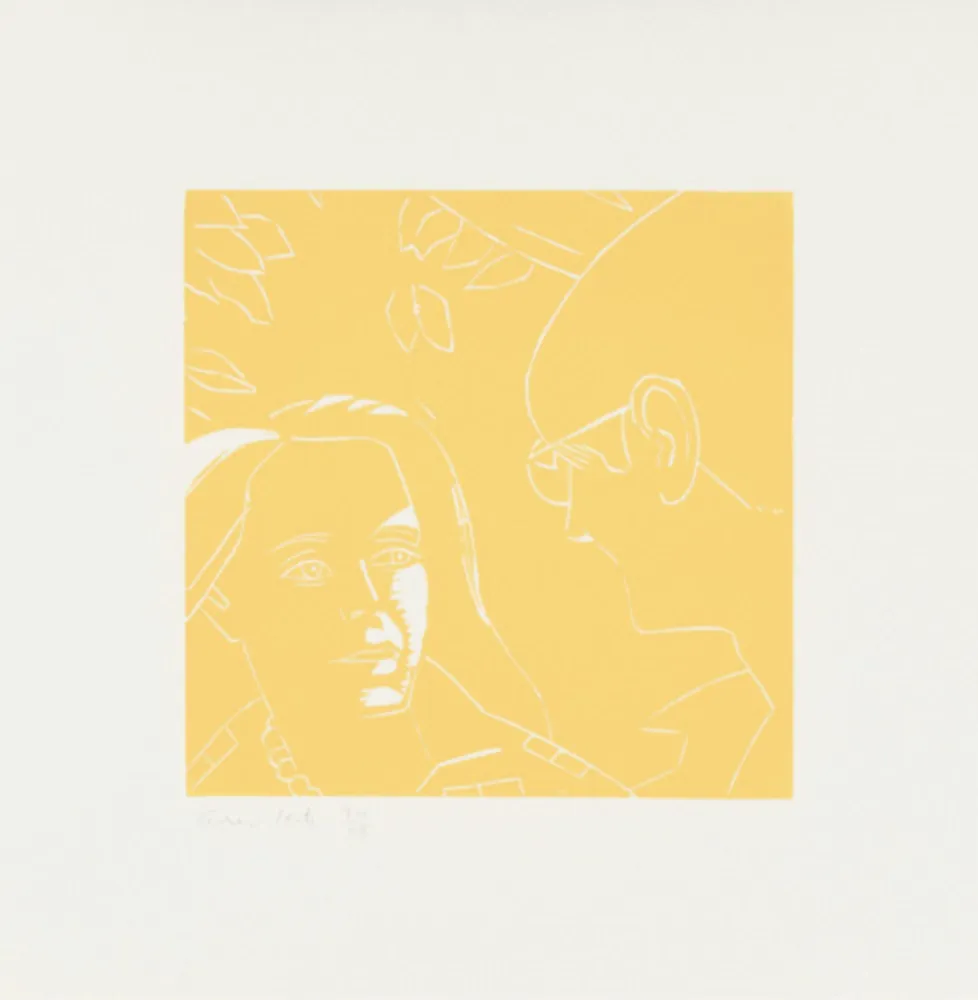 Xilogravura Katz - Anda and Dino (from A Tremor in the Morning)