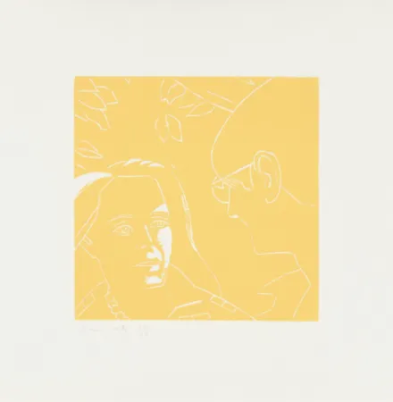 Xilogravura Katz - Anda and Dino (from A Tremor in the Morning)