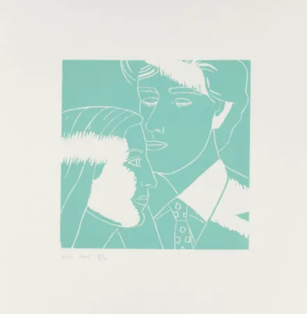 Xilogravura Katz - Kriti and Vincent (from A Tremor in the Morning)