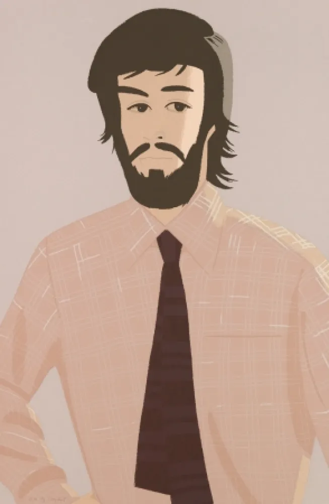 Serigrafia Katz - Plaid Shirt I