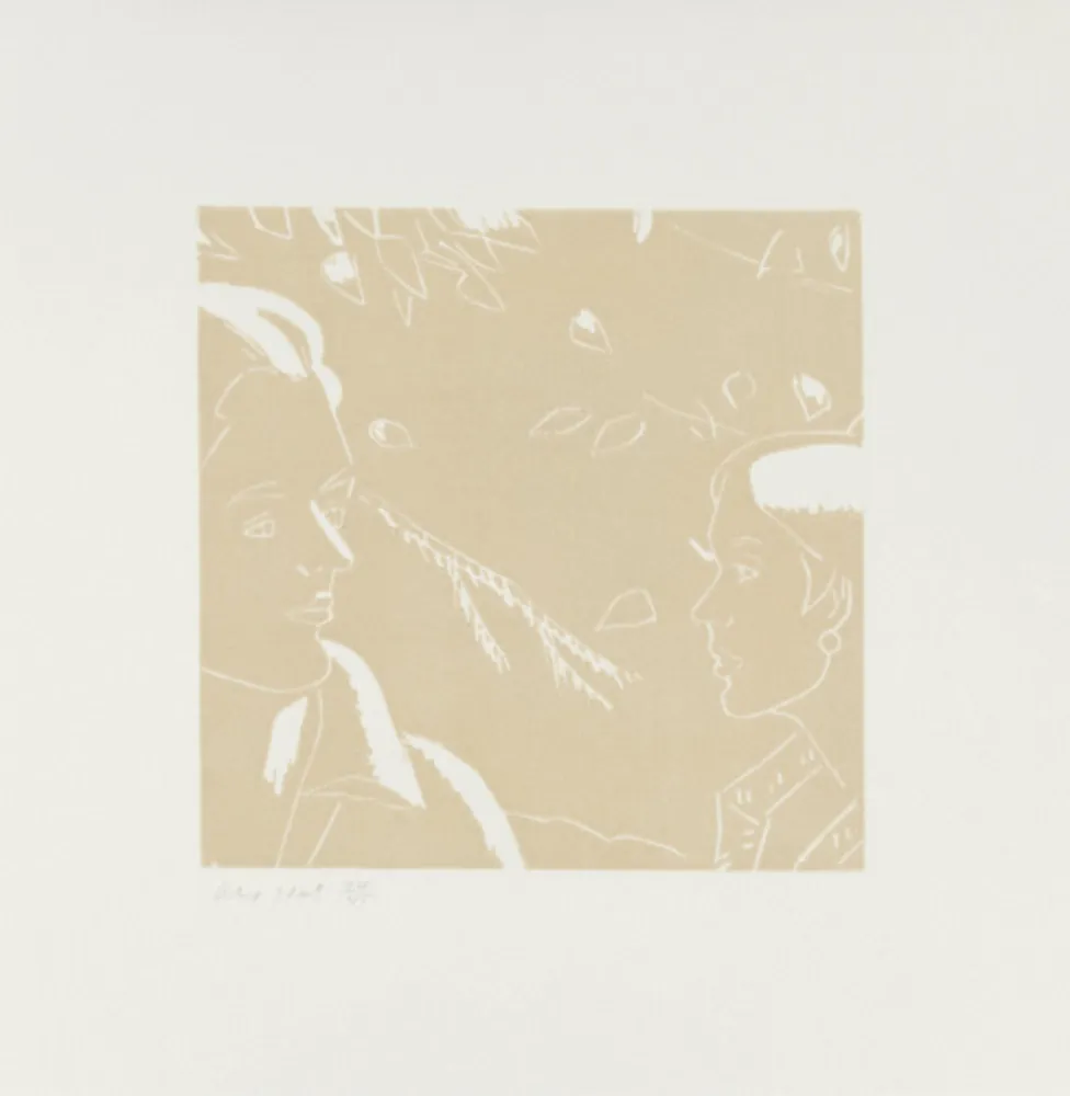 Xilogravura Katz - Rackstraw and Peggy (from a Tremor in the Morning)
