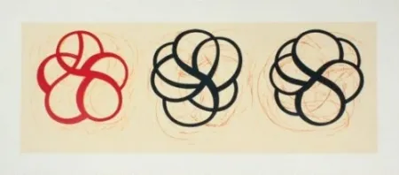 Litografia Kauffman - Red, Black, Black