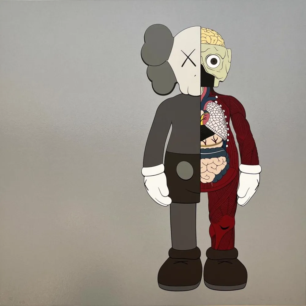 Serigrafia Kaws - Dissected Companion (Brown)
