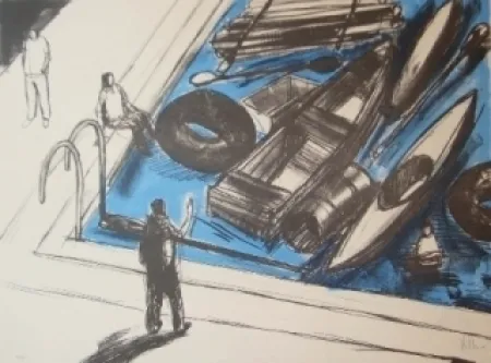 Litografia Kcho - Regresa vida mia que te espero 2