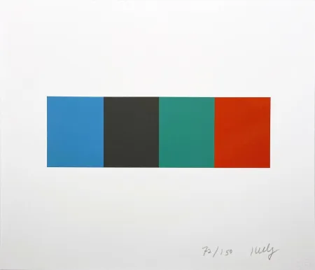 Litografia Kelly - Blue Gray Green Red from the Artists for Obama Portfolio