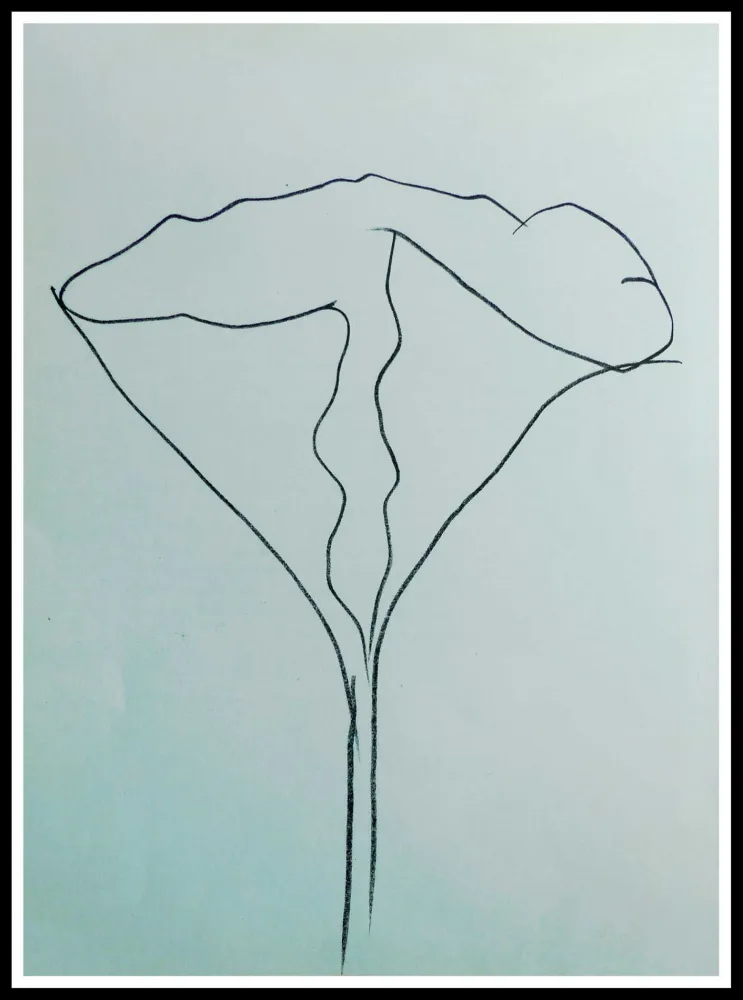 Litografia Kelly - COMPOSITION AU LOTUS