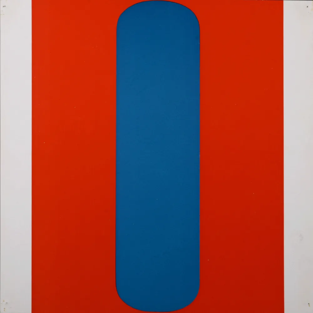 Serigrafia Kelly - Red-Blue, 1967 - Very scarce!