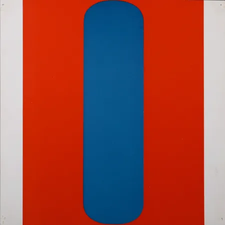Serigrafia Kelly - Red-Blue, 1967 - Very scarce!