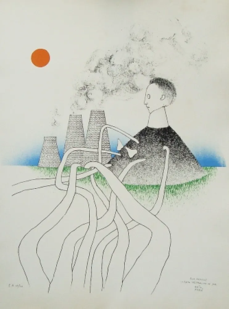 Litografia Kern - La porta westphalica de jour