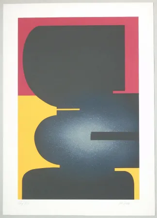 Litografia Kijno - Composition