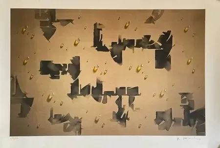Litografia Kim - Gouttes  circa 2008