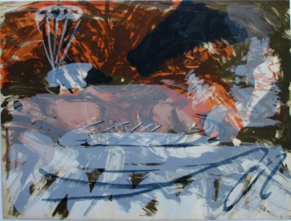 Litografia Kirkeby - Composition