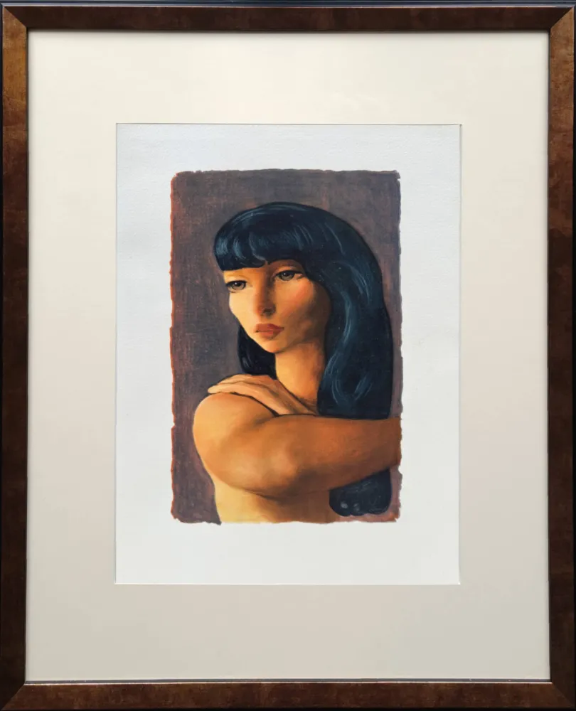 Litografia Kisling - La nouvelle Esméralda (The New Esmeralda)