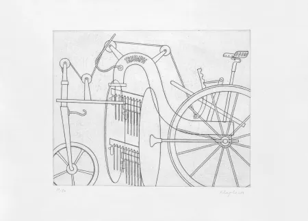 Gravura Klapheck - Chant héroïque