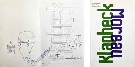 Livro Ilustrado Klapheck - KLAPHECK/MOREAU. Catalogue et beau dessin original de Klapheck (2008)