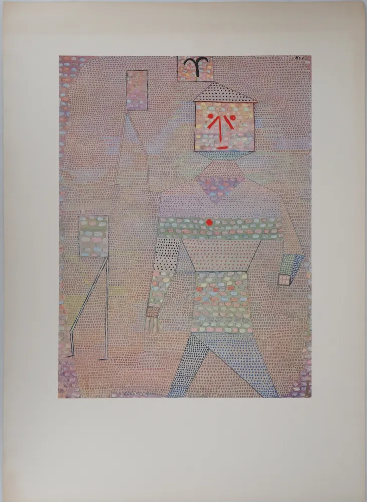 Litografia Klee - Personnage heureux