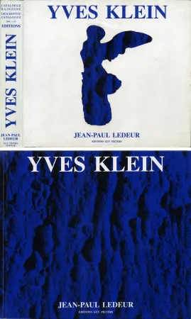 Livro Ilustrado Klein - J.-P. Ledeur. YVES KLEIN - CATALOGUE RAISONNÉ DES ÉDITIONS ET DES SCULPTURES / DESCRIPTIVE CATALOGUE OF EDITIONS AND SCULPTURES.